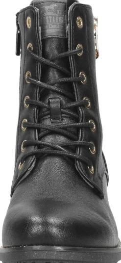 Mustang Veterschoenen Hoog Zwart New