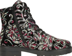 Rieker Veterschoenen Hoog Zwart Clearance