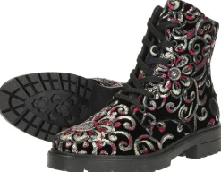 Rieker Veterschoenen Hoog Zwart Clearance