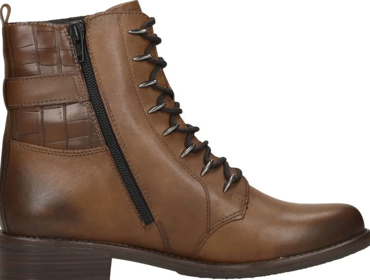 Remonte Veterschoenen Hoog Cognac Hot