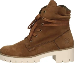 Rieker Veterschoenen Hoog Donkerbruin Hot