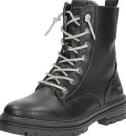 Mustang Veterschoenen Hoog Zwart Clearance