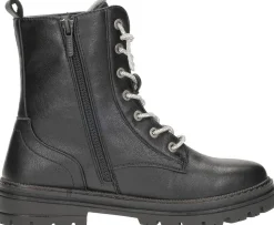 Mustang Veterschoenen Hoog Zwart Clearance