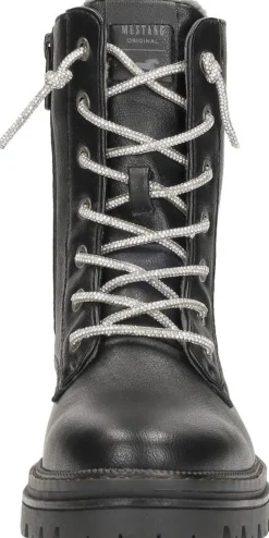 Mustang Veterschoenen Hoog Zwart Clearance