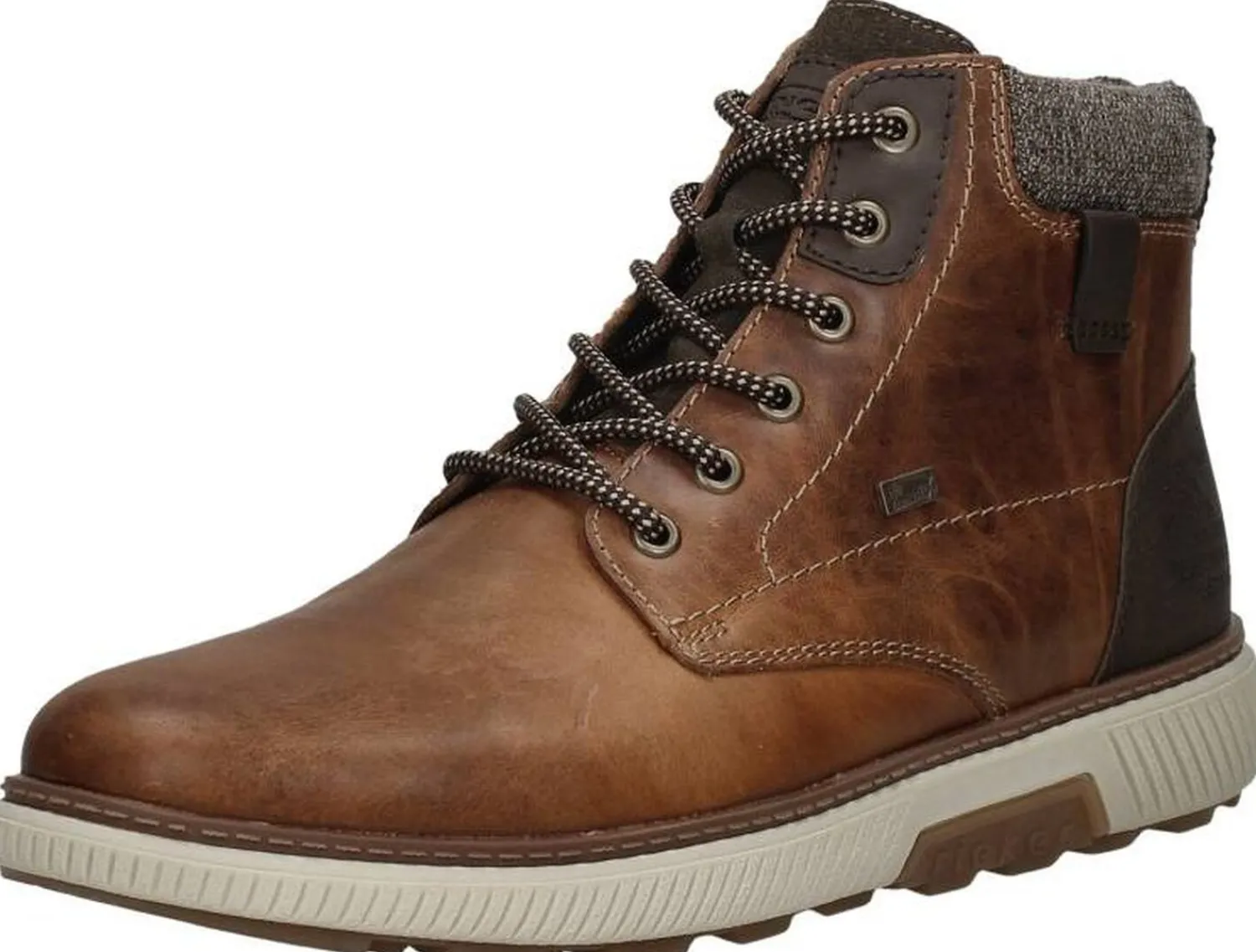 Rieker Veterschoenen Hoog Cognac New