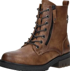 Mustang Veterschoenen Hoog Cognac Outlet