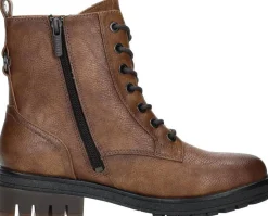 Mustang Veterschoenen Hoog Cognac Outlet