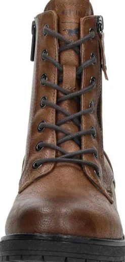 Mustang Veterschoenen Hoog Cognac Outlet