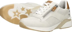 Mustang Veterschoenen Laag Gebroken wit Outlet