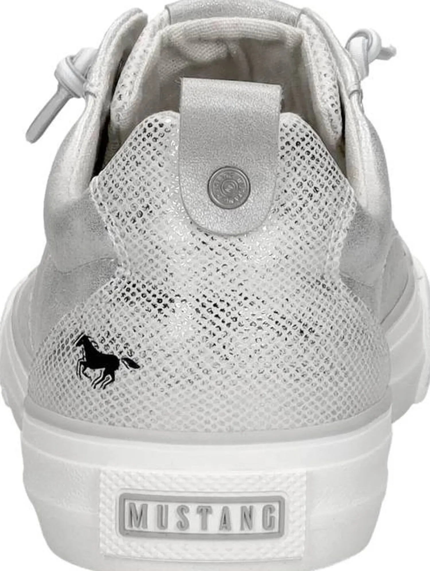 Mustang Veterschoenen Laag Zilverkleur Online