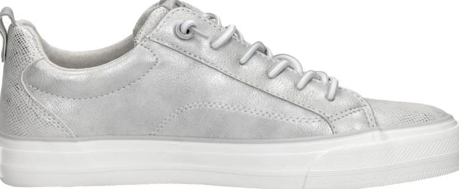 Mustang Veterschoenen Laag Zilverkleur Online
