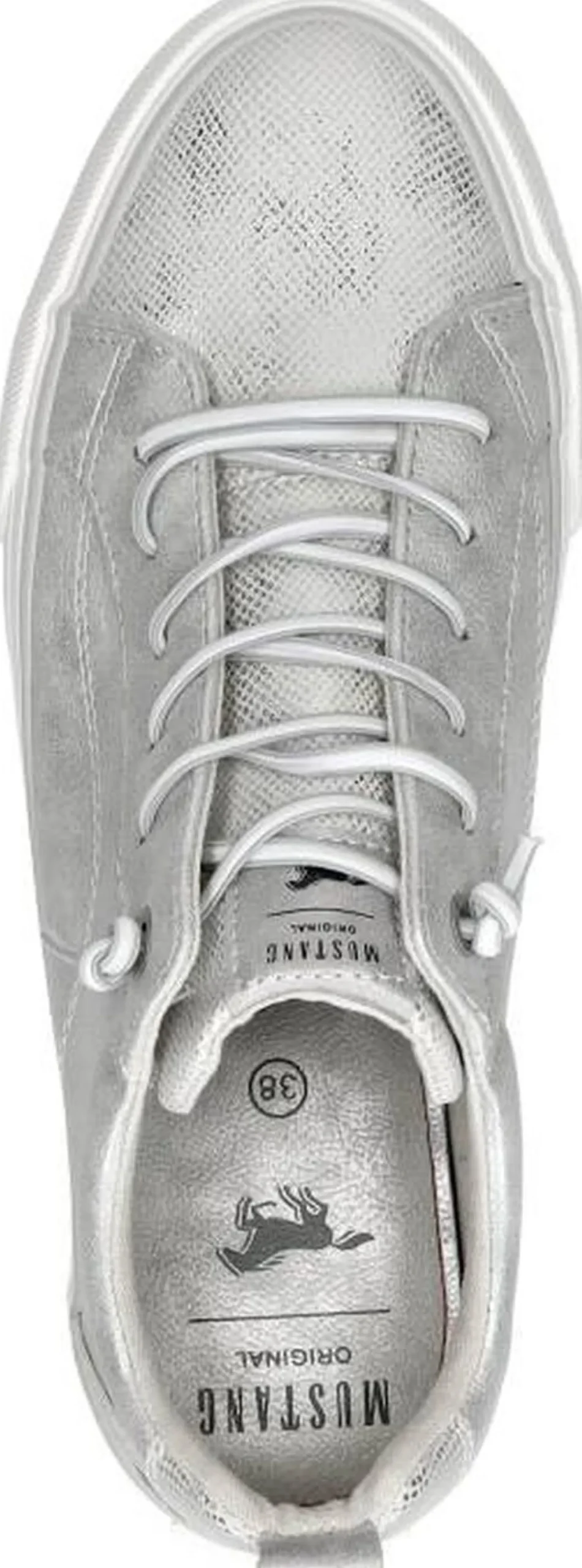 Mustang Veterschoenen Laag Zilverkleur Online