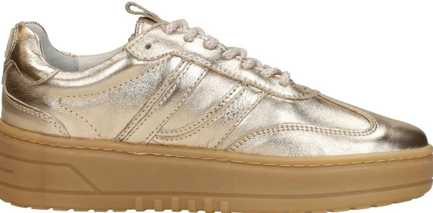 Sub55 Veterschoenen Laag Goudkleur Discount
