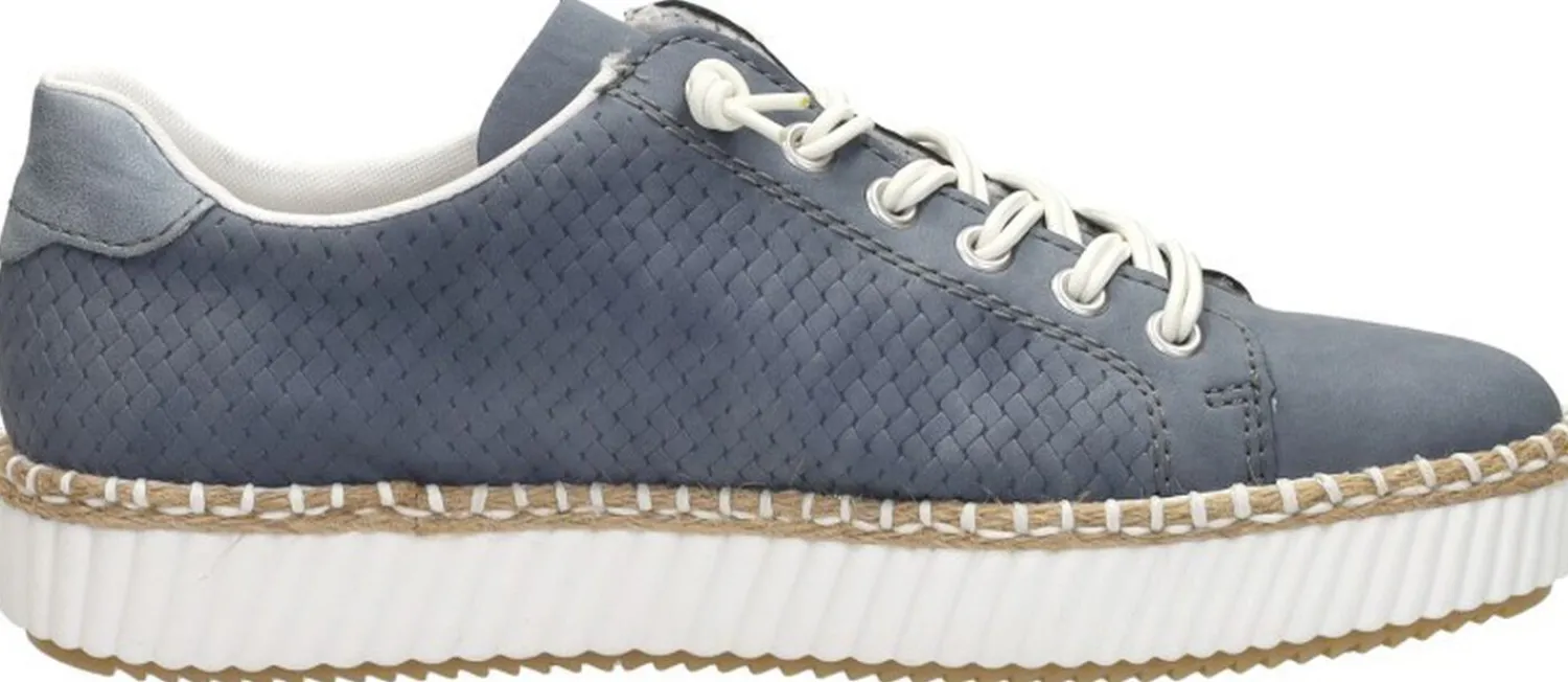 Rieker Veterschoenen Laag Blauw New