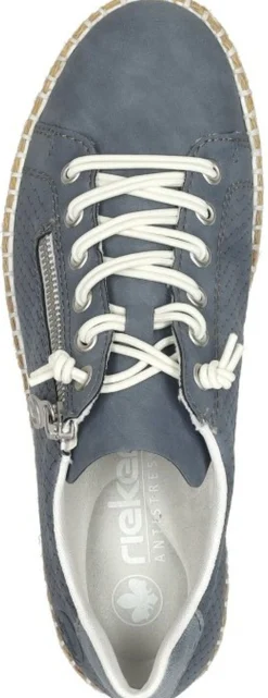 Rieker Veterschoenen Laag Blauw New