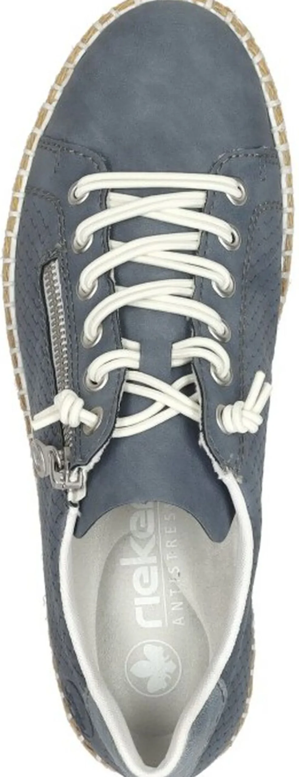 Rieker Veterschoenen Laag Blauw New