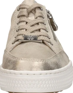 Rieker Veterschoenen Laag Goudkleur Clearance