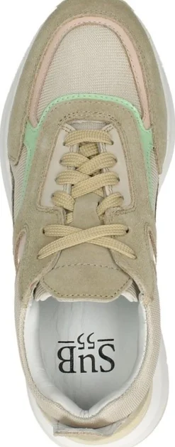 Sub55 Veterschoenen Laag Beige Clearance