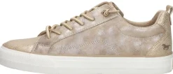 Mustang Veterschoenen Laag Goudkleur Discount