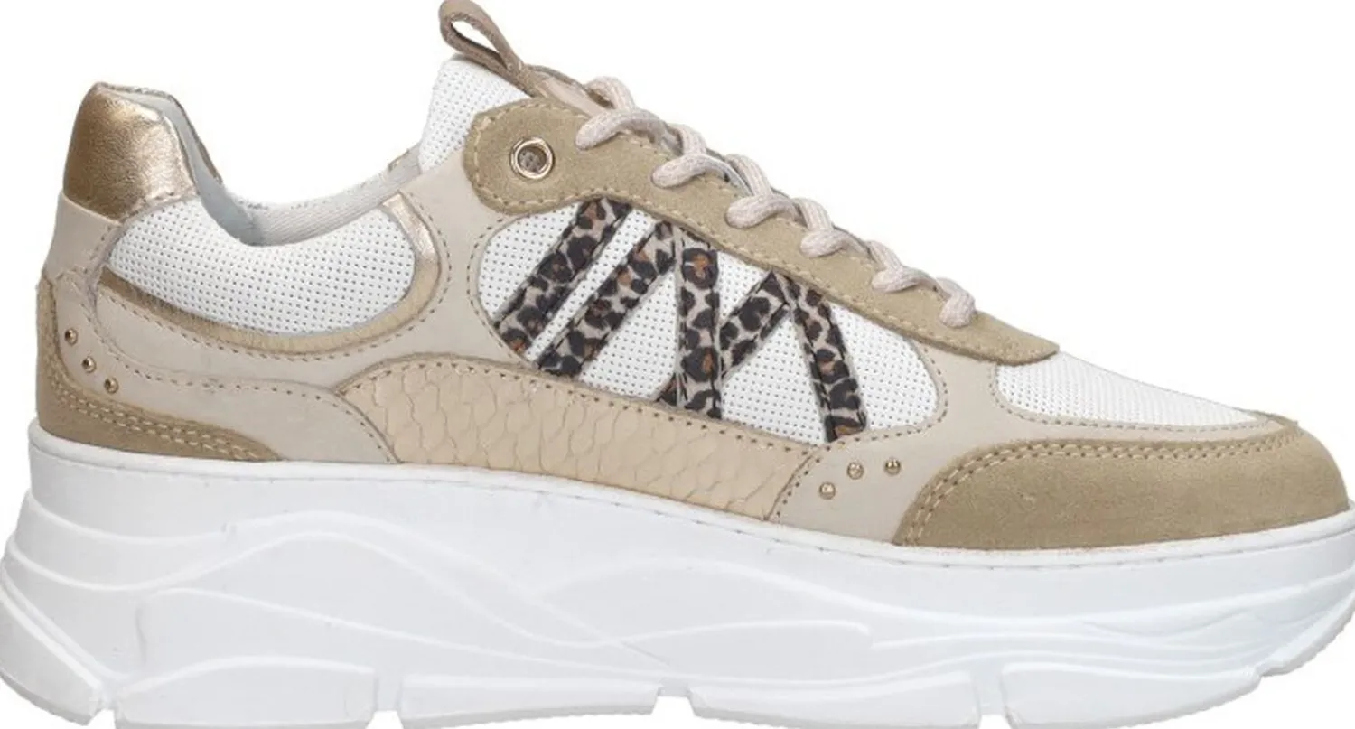 Sub55 Veterschoenen Laag Beige Clearance