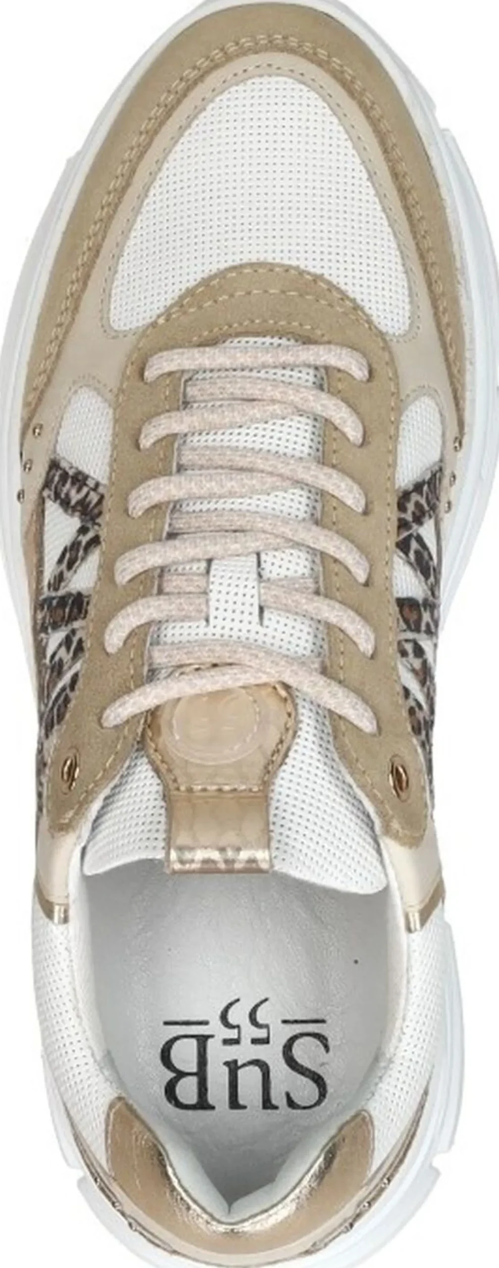 Sub55 Veterschoenen Laag Beige Clearance