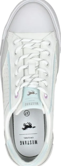 Mustang Veterschoenen Laag Wit Online
