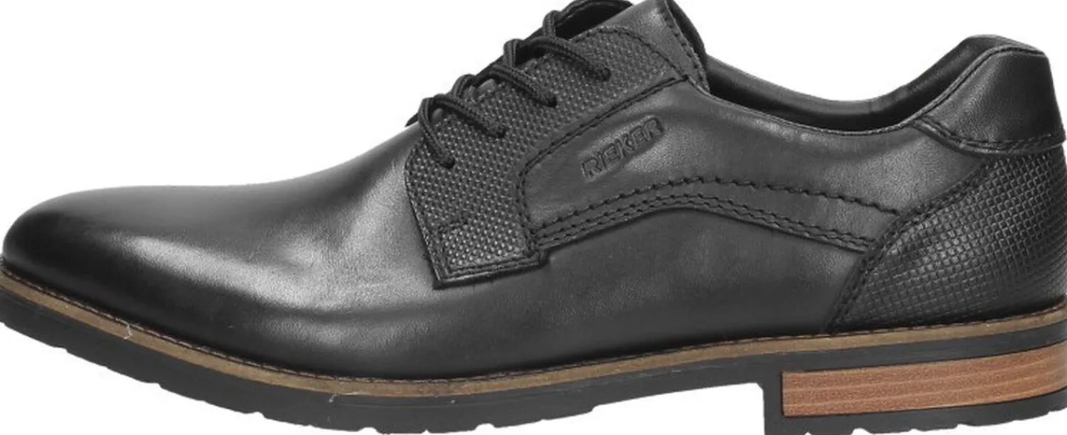 Rieker Veterschoenen Laag Zwart Fashion