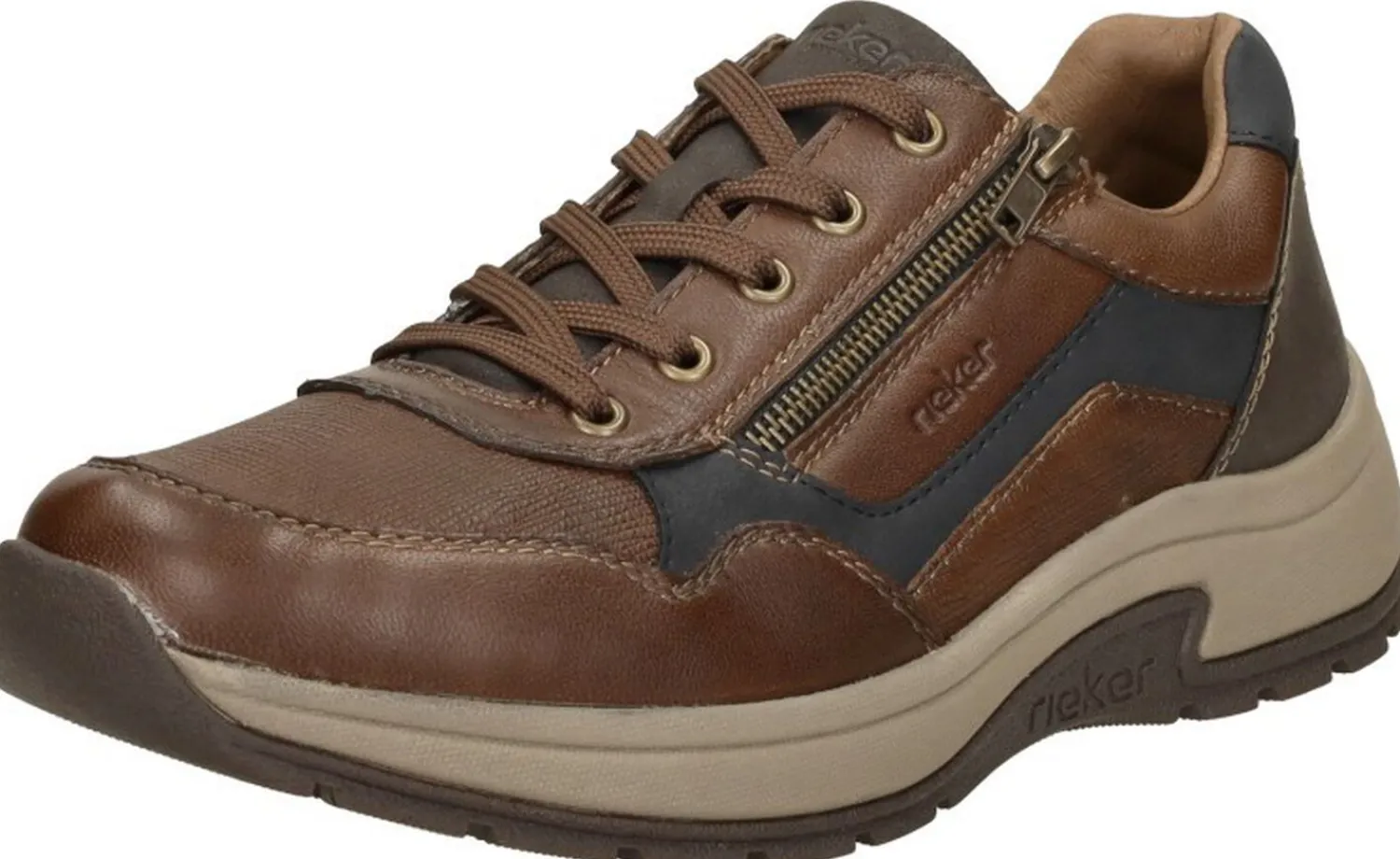 Rieker Veterschoenen Laag Donkerbruin Outlet