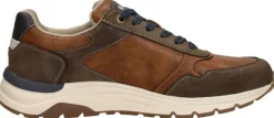 Mustang Veterschoenen Laag Cognac Clearance