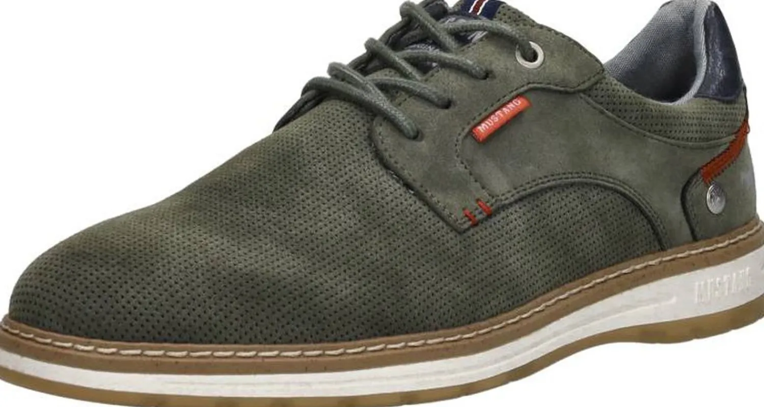 Mustang Veterschoenen Laag Groen Clearance