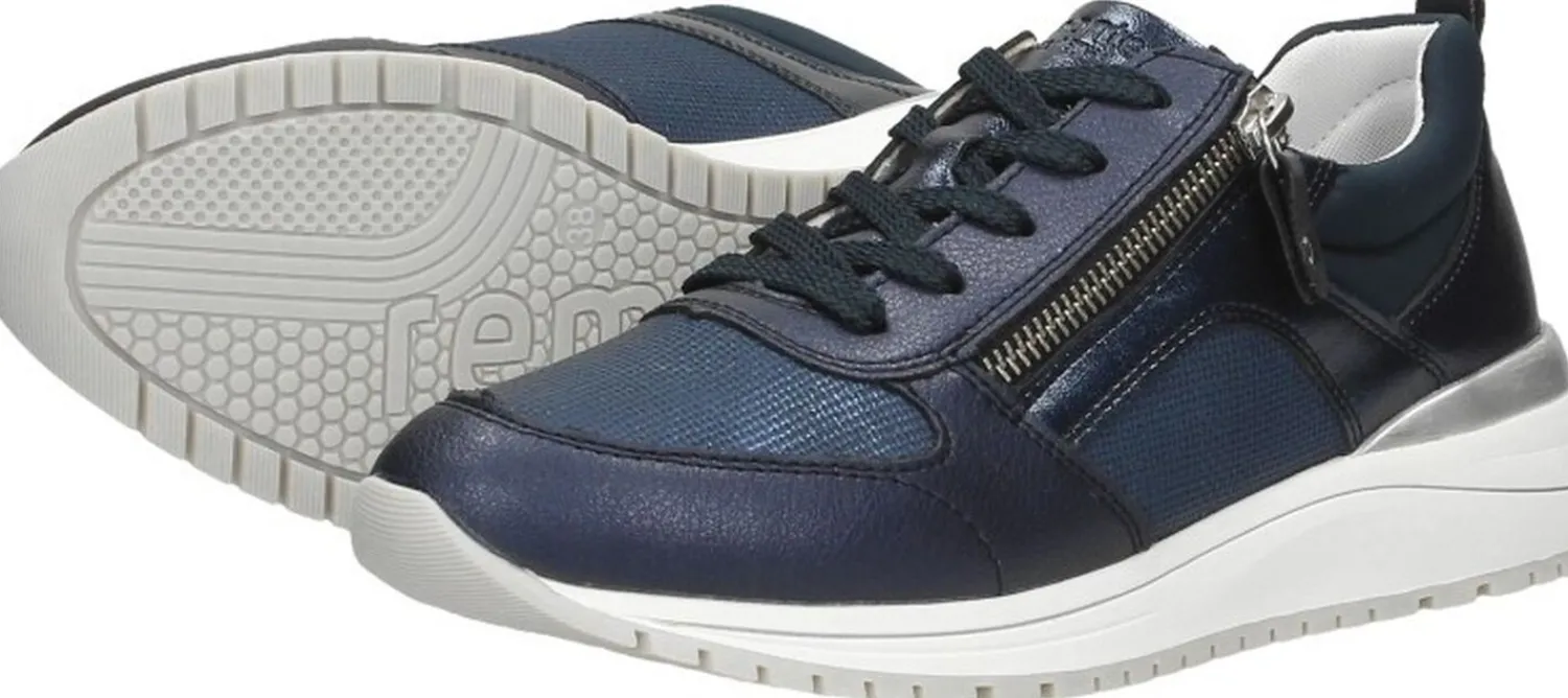 Remonte Veterschoenen Laag Blauw Clearance