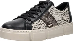 Rieker Veterschoenen Laag Zwart Fashion