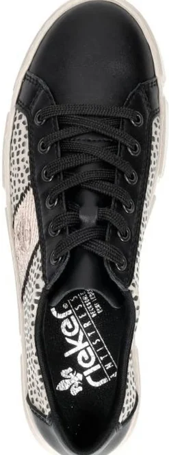 Rieker Veterschoenen Laag Zwart Fashion