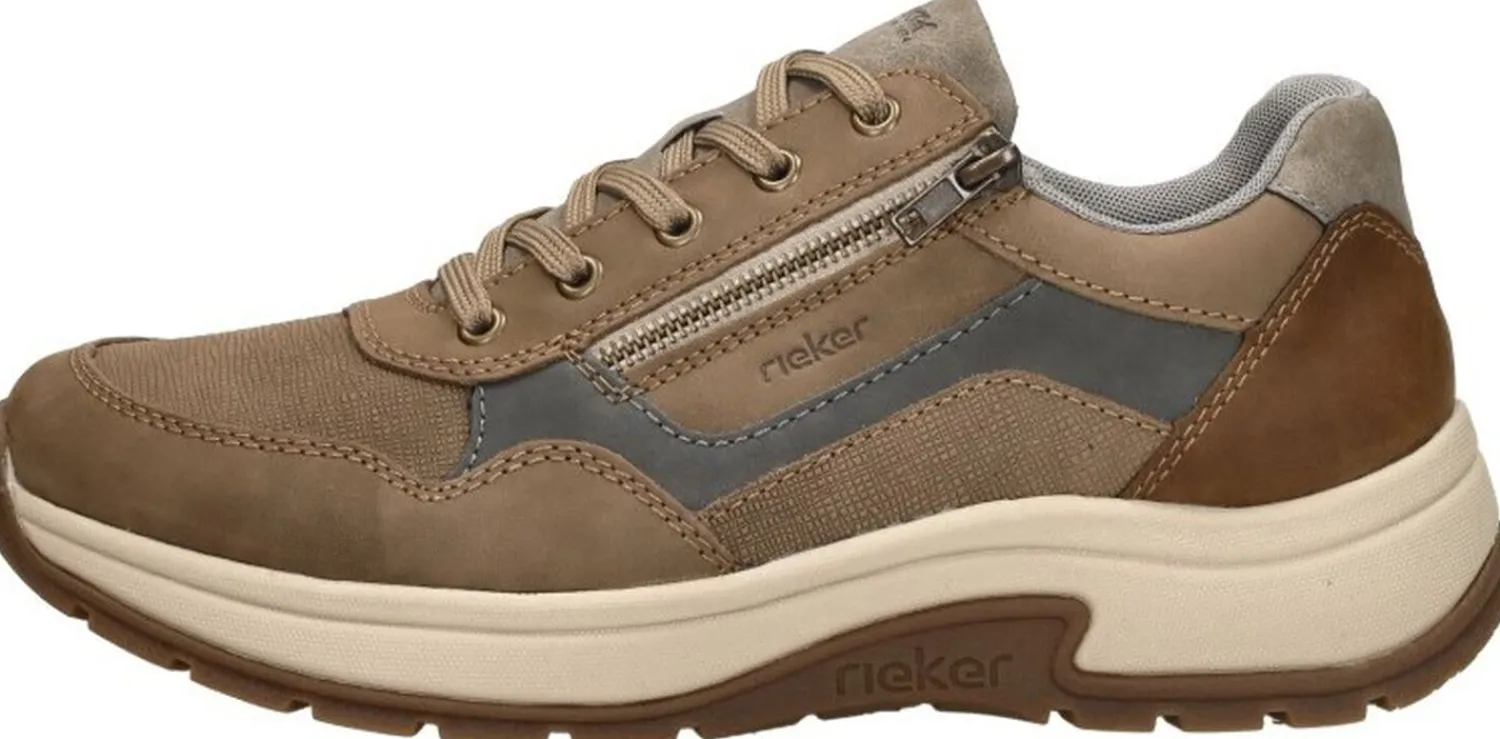 Rieker Veterschoenen Laag Taupe Outlet