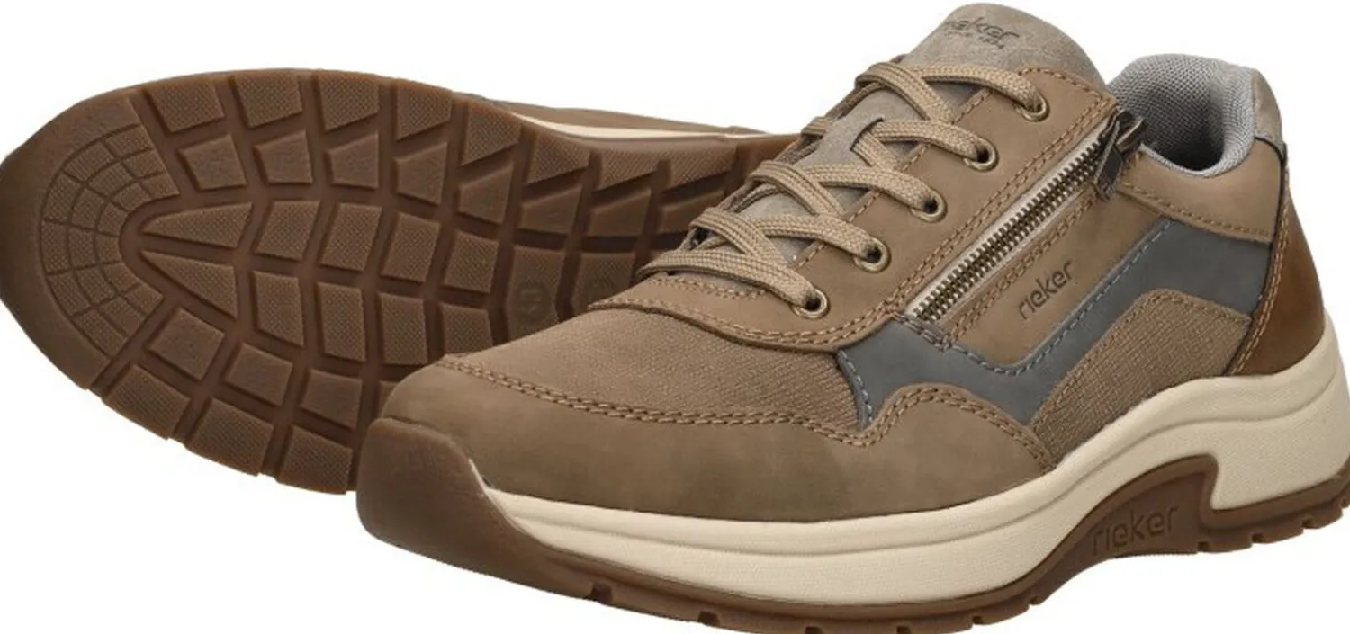 Rieker Veterschoenen Laag Taupe Outlet