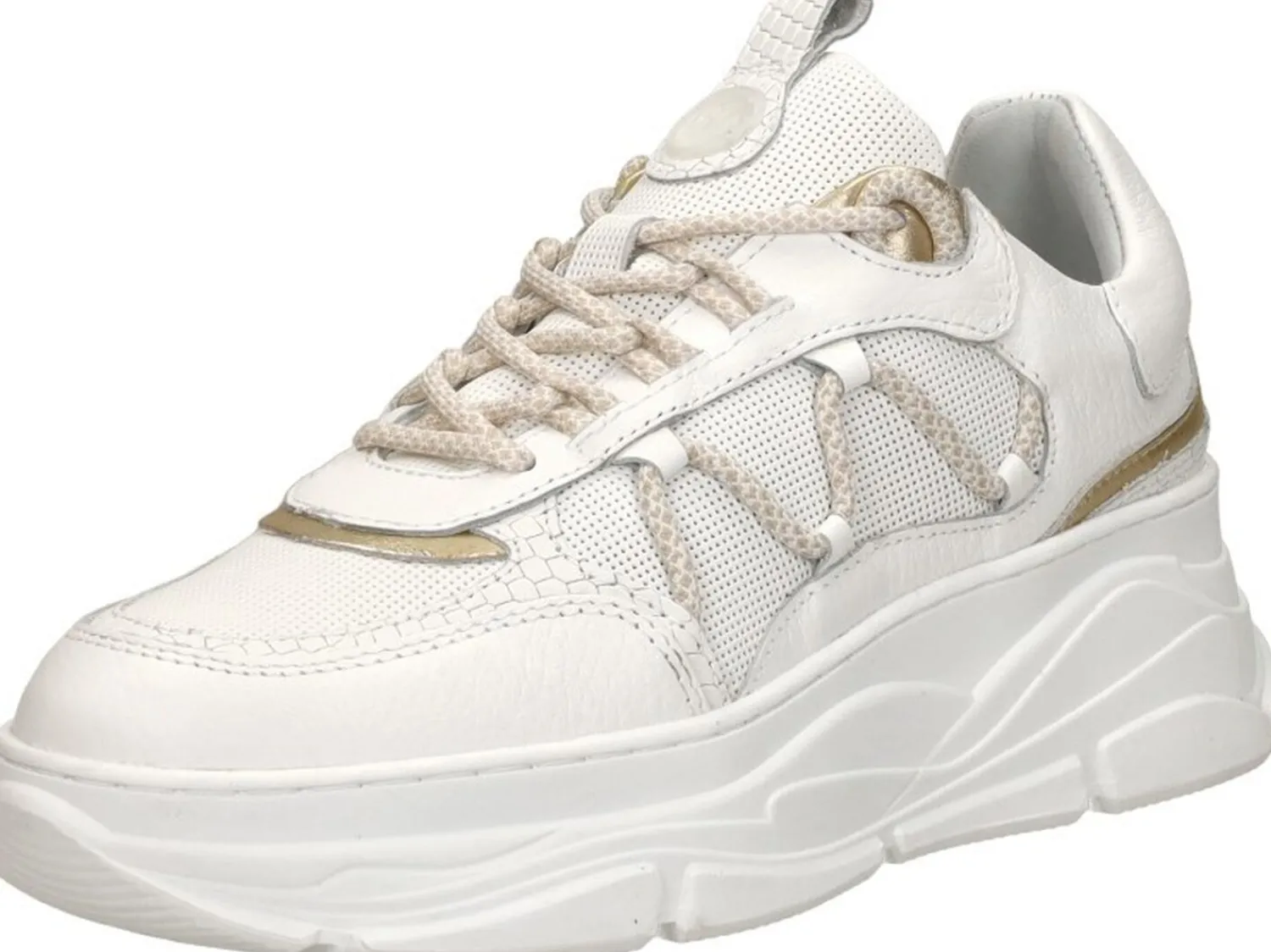 Sub55 Veterschoenen Laag Wit Discount