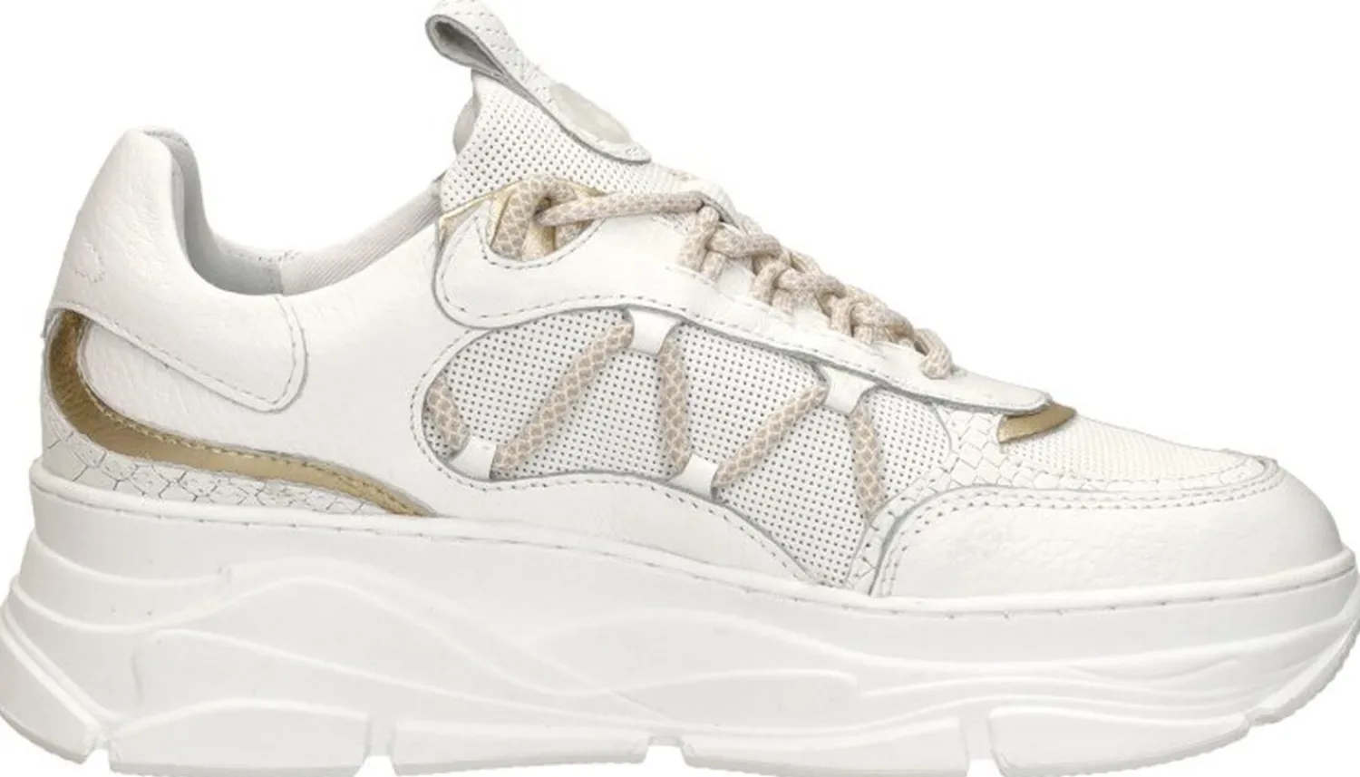Sub55 Veterschoenen Laag Wit Discount