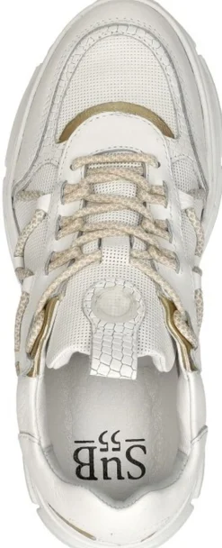 Sub55 Veterschoenen Laag Wit Discount