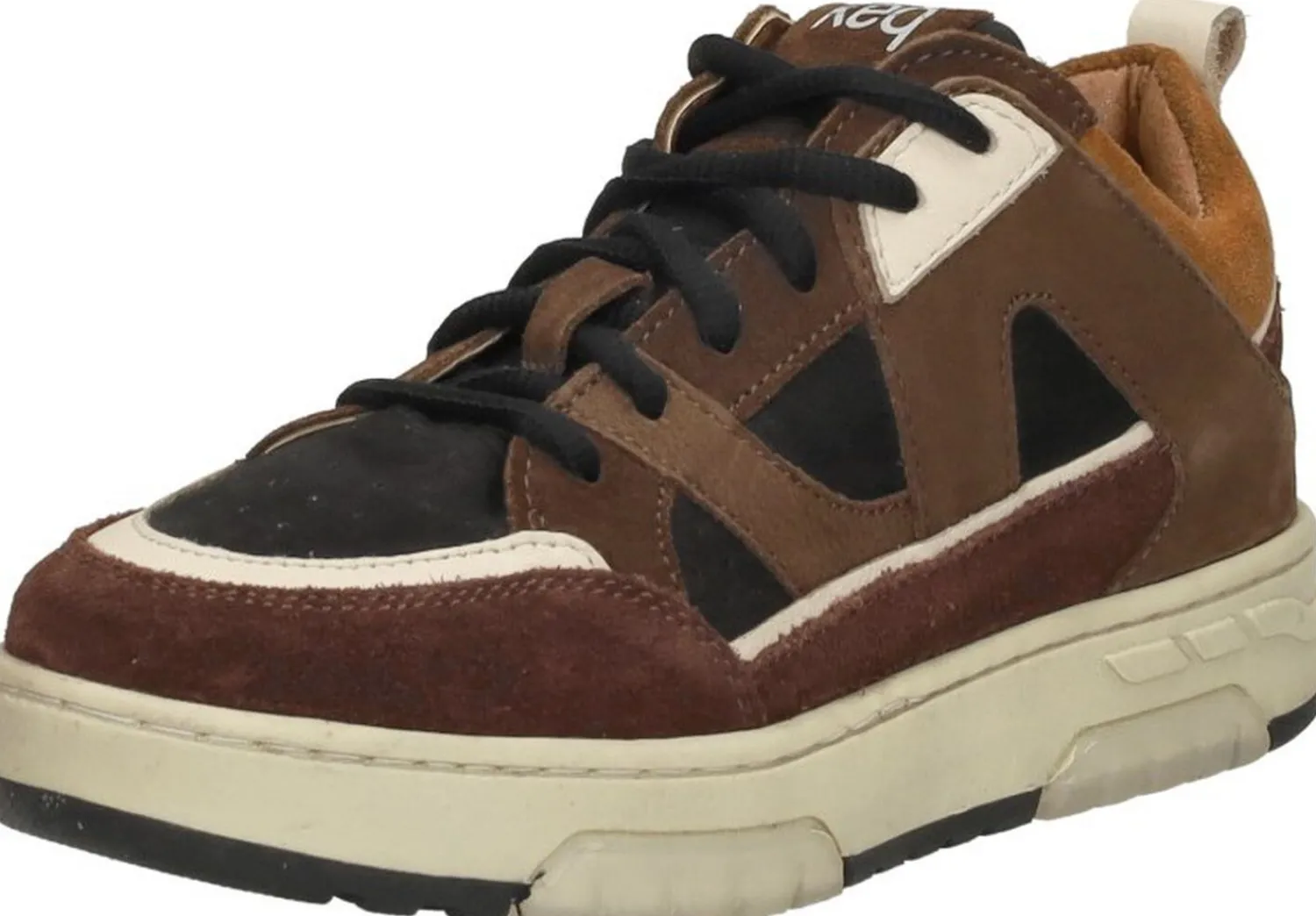 Keq Veterschoenen Laag Donkerbruin Best