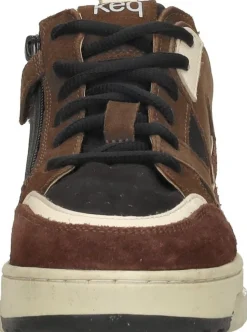 Keq Veterschoenen Laag Donkerbruin Best