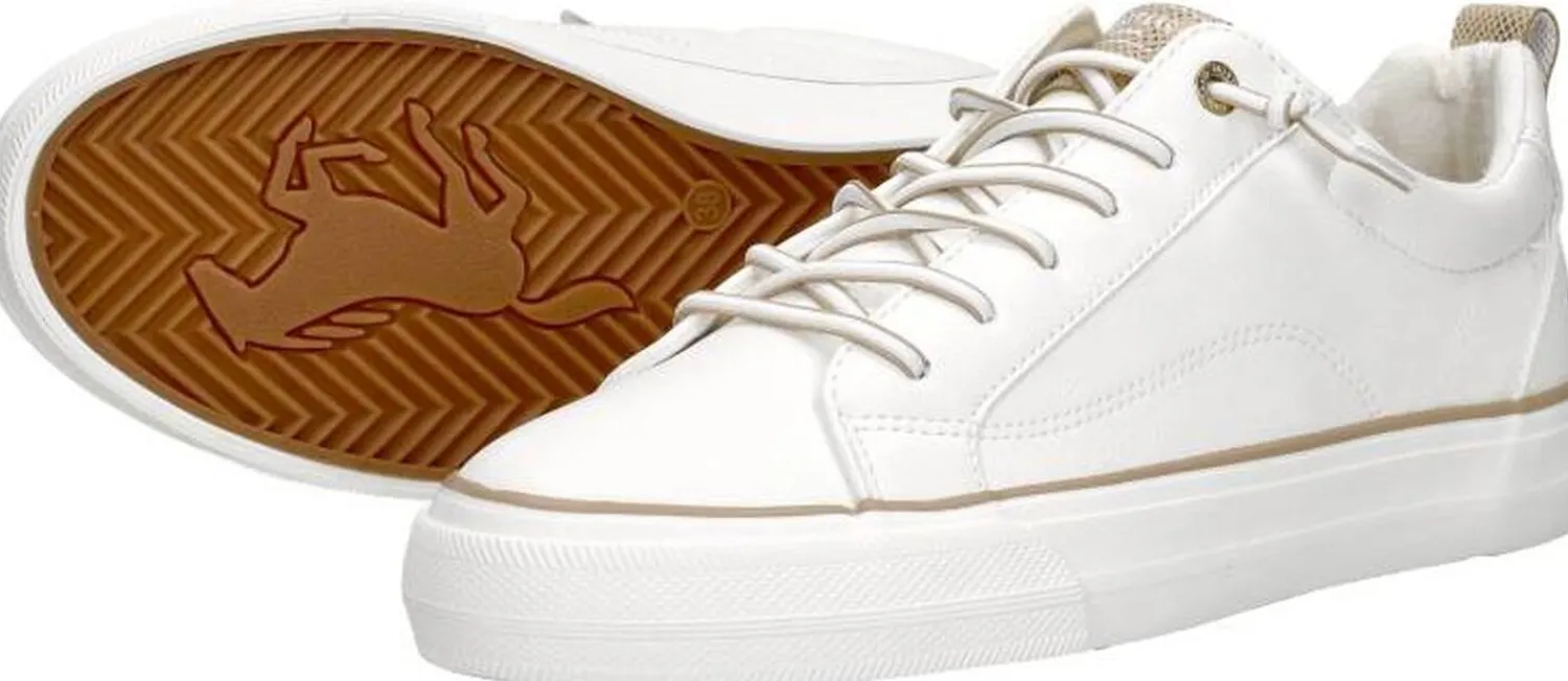 Mustang Veterschoenen Laag Wit Sale
