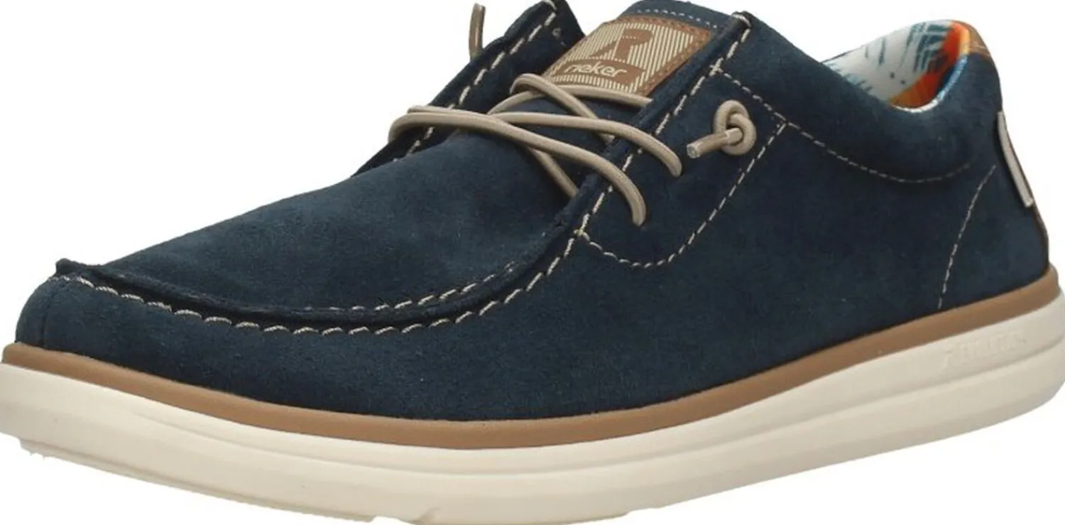 Rieker Veterschoenen Laag Blauw Outlet
