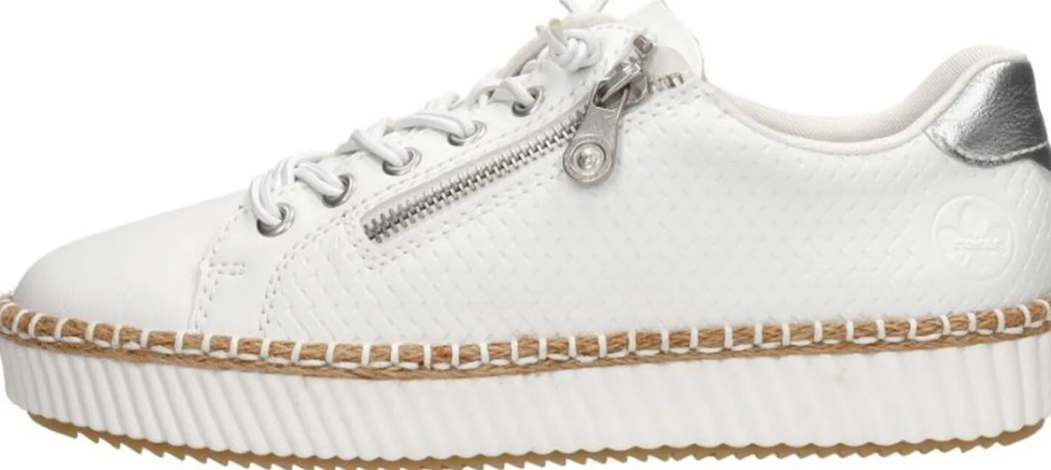 Rieker Veterschoenen Laag Wit Hot