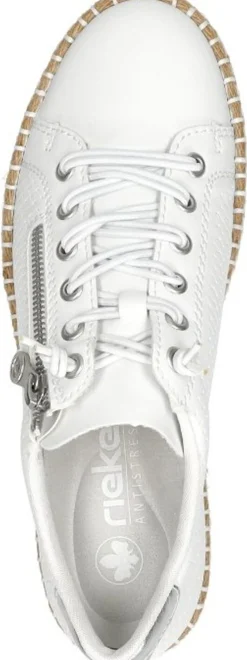 Rieker Veterschoenen Laag Wit Hot