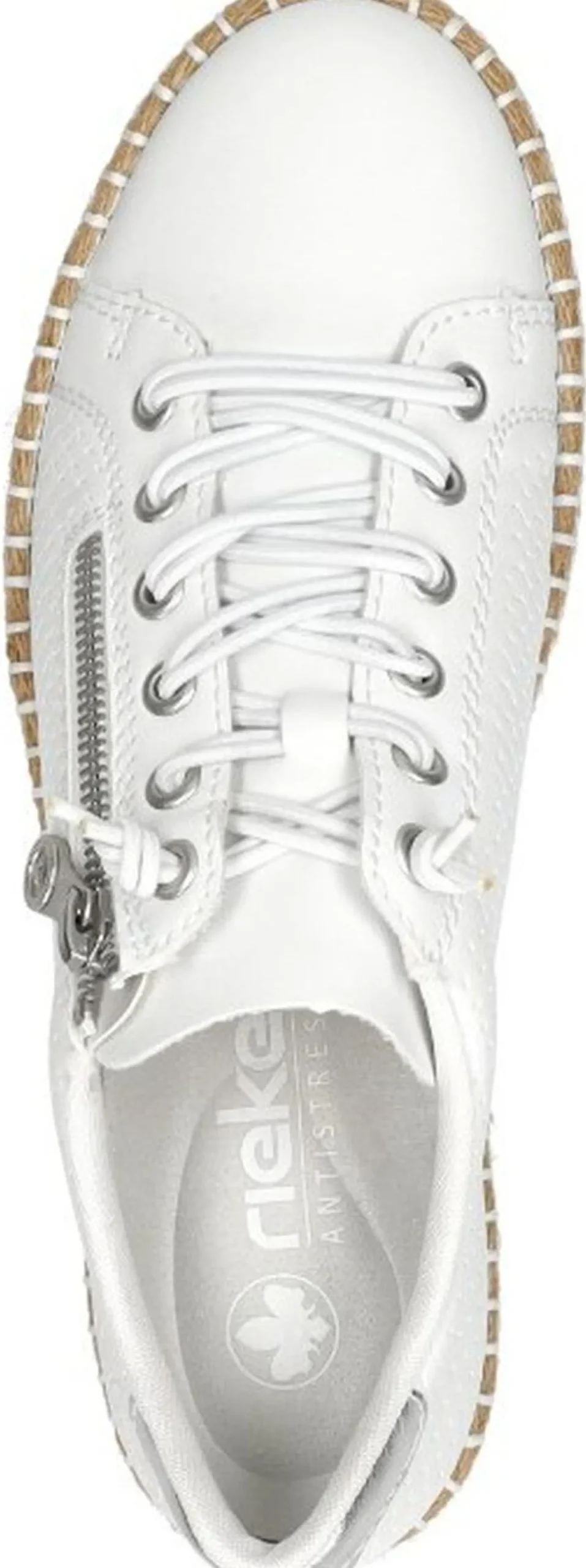 Rieker Veterschoenen Laag Wit Hot