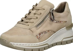 Rieker Veterschoenen Laag Beige Sale