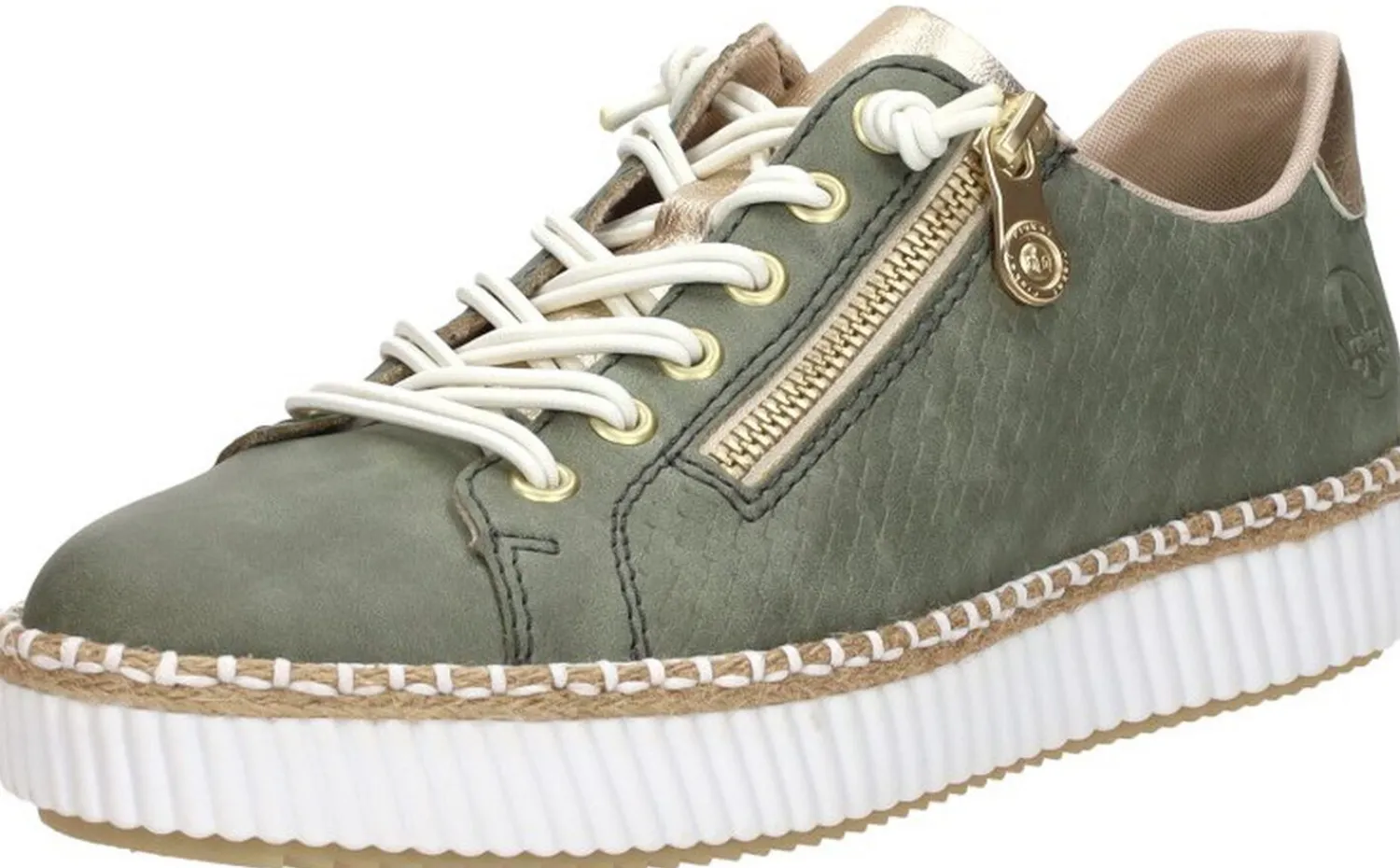 Rieker Veterschoenen Laag Groen New