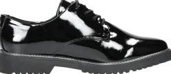 Marco Tozzi Veterschoenen Laag Zwart lak Sale