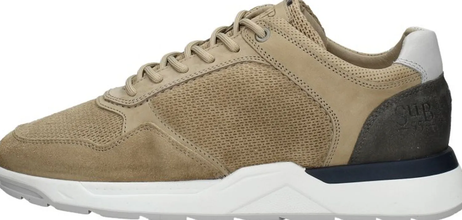 Sub55 Veterschoenen Laag Beige Clearance