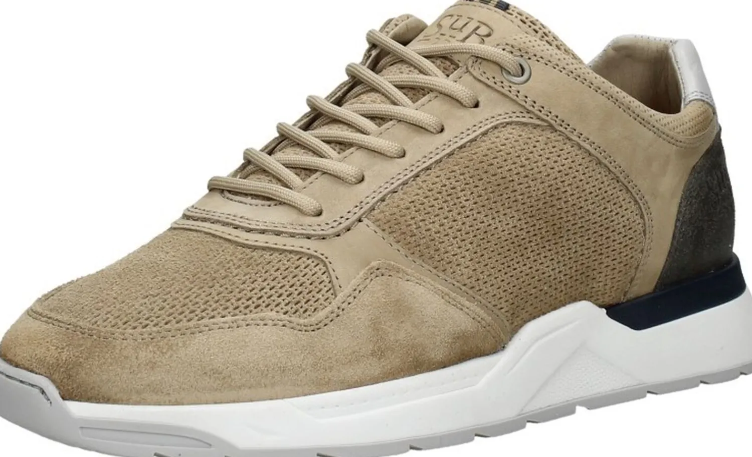 Sub55 Veterschoenen Laag Beige Clearance